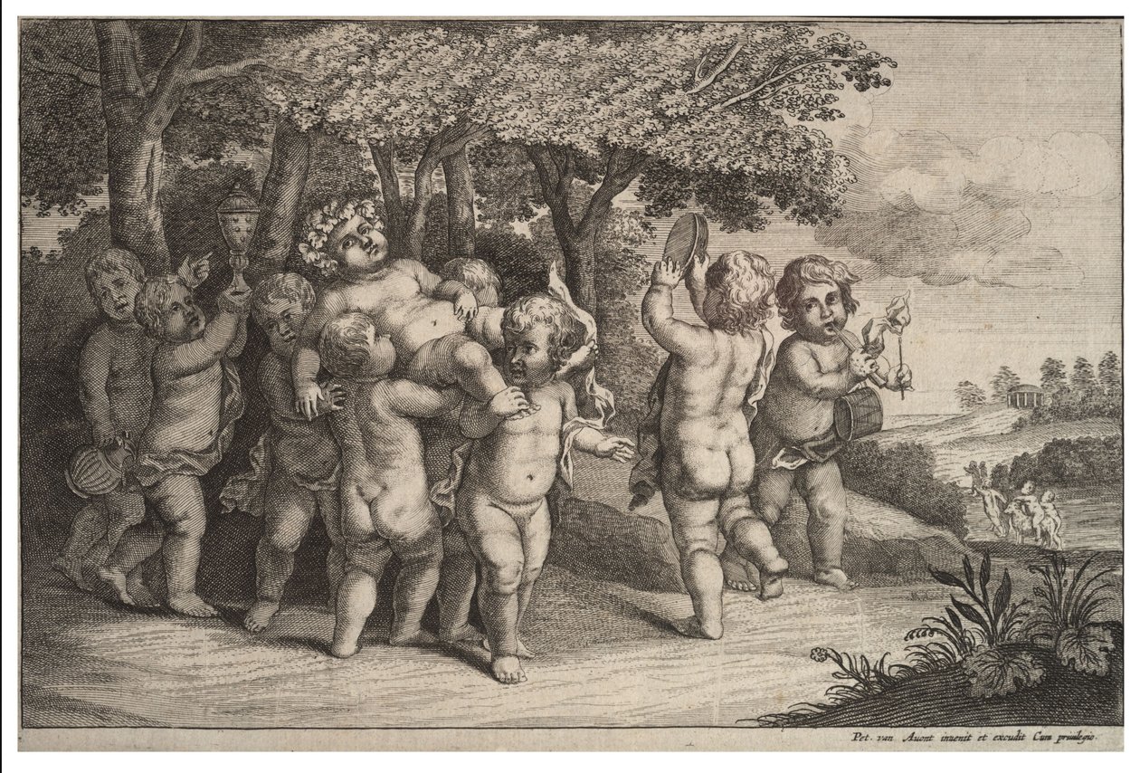 Neun kleine Jungen von Wenceslaus Hollar