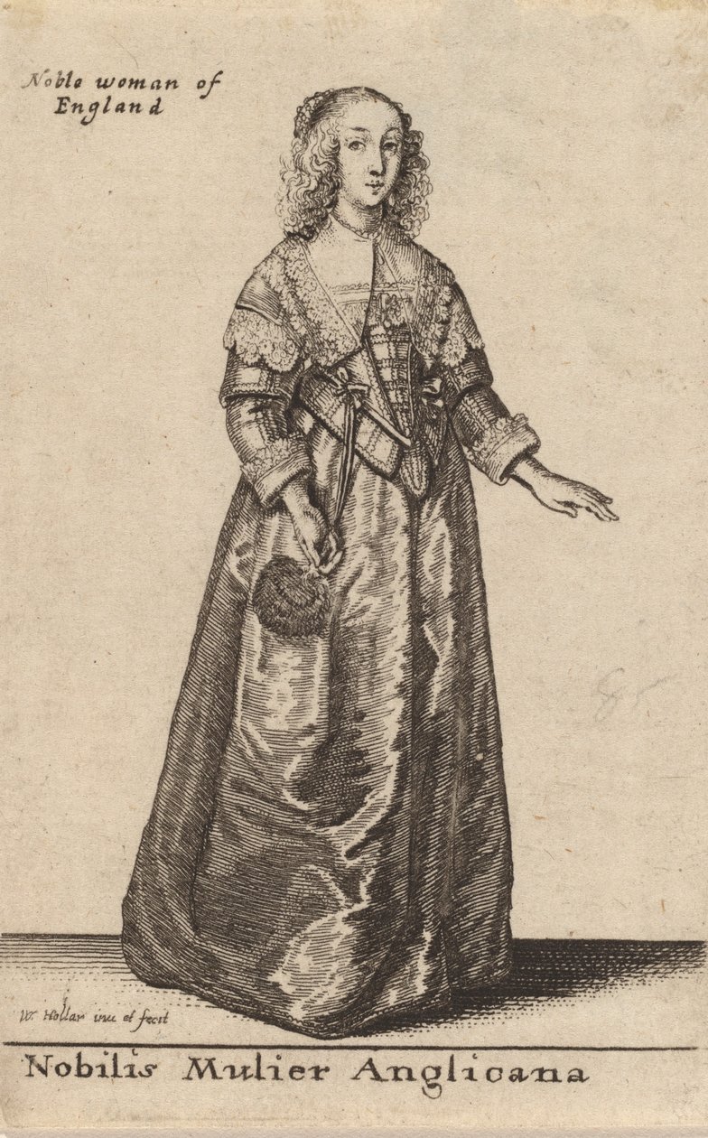 Nobilis Mulier Anglicana von Wenceslaus Hollar