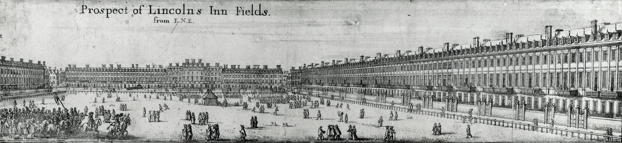 Aussicht auf Lincolns Inn Fields, ca. 1650 von Wenceslaus Hollar