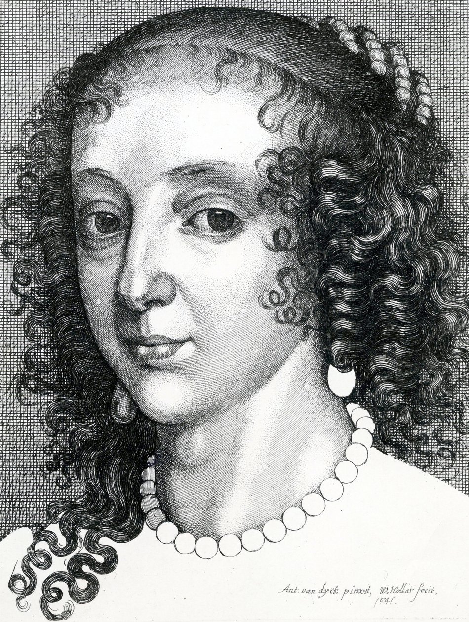 Königin Henrietta Maria, 1641 von Wenceslaus Hollar