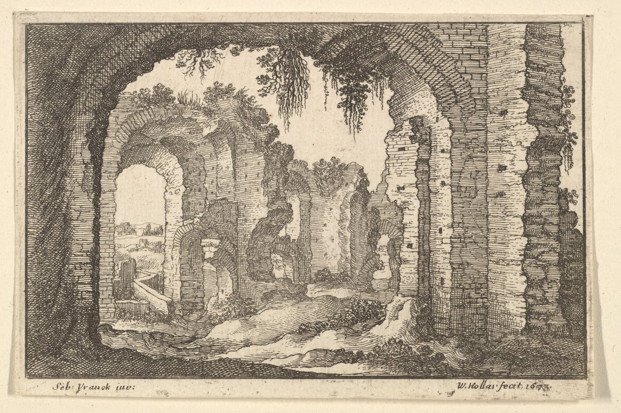 Römische Ruinen von Wenceslaus Hollar