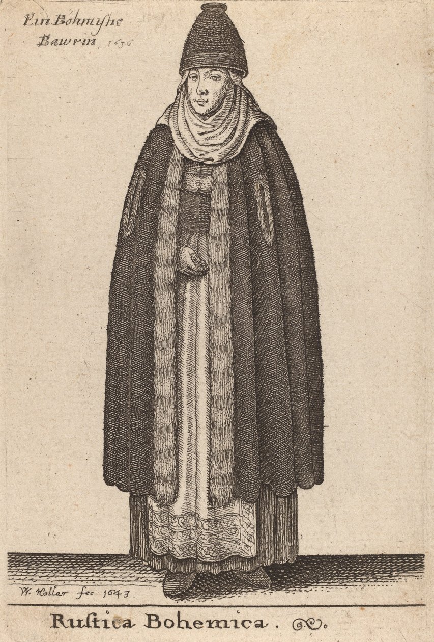 Rustica Bohemica, 1643 von Wenceslaus Hollar