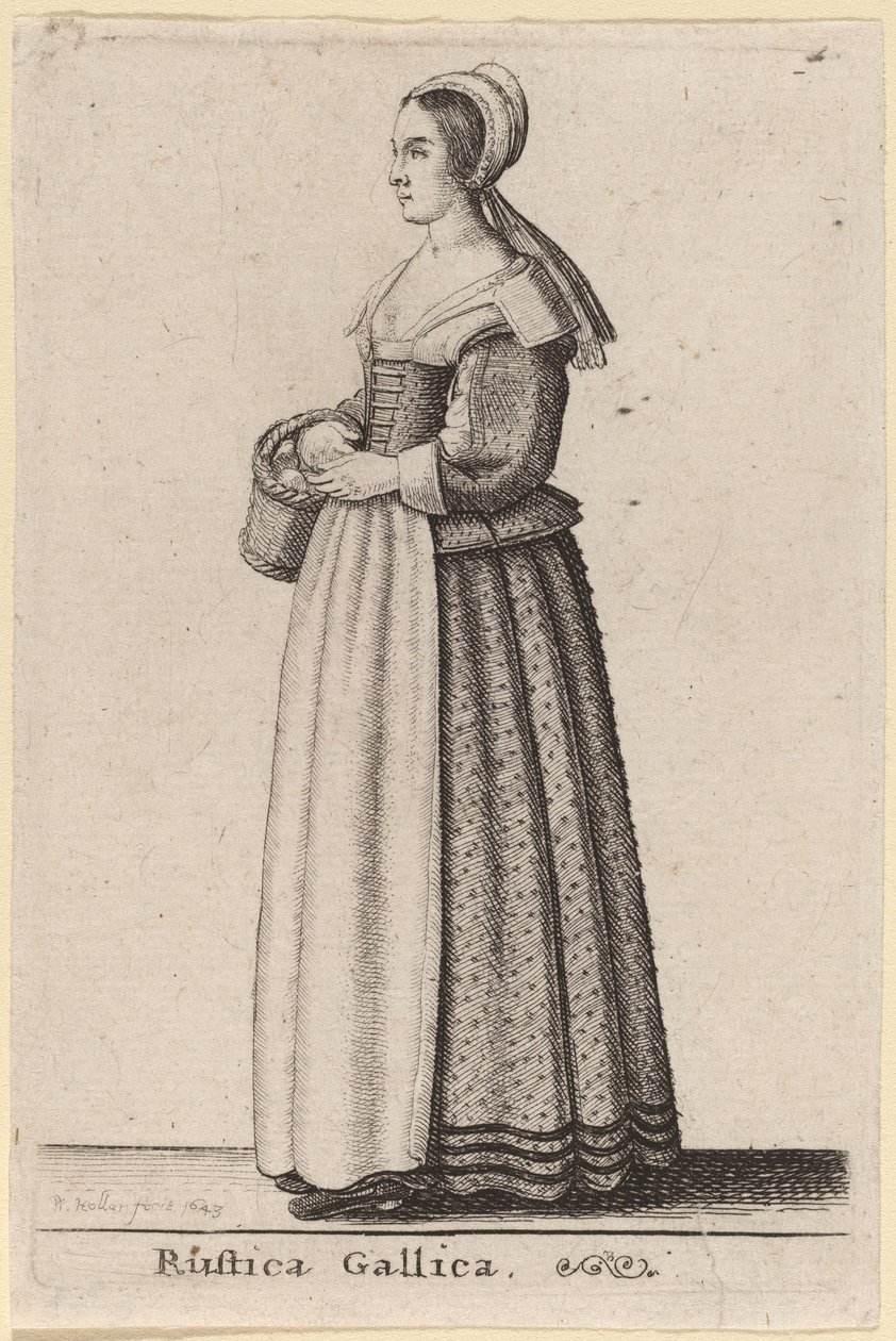 Rustica Gallica von Wenceslaus Hollar