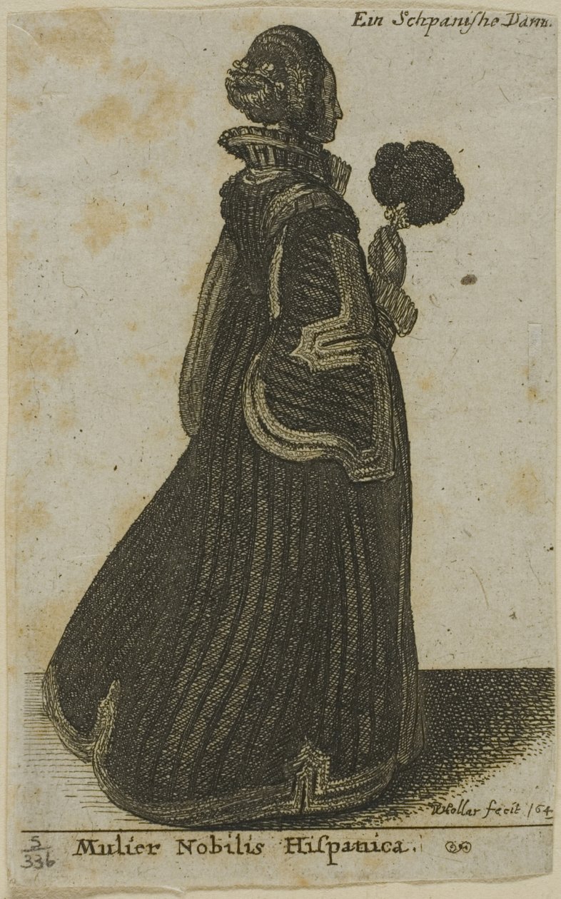 Spanische Adlige von Wenceslaus Hollar