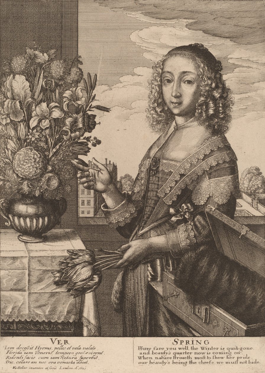 Frühling, 1641 von Wenceslaus Hollar