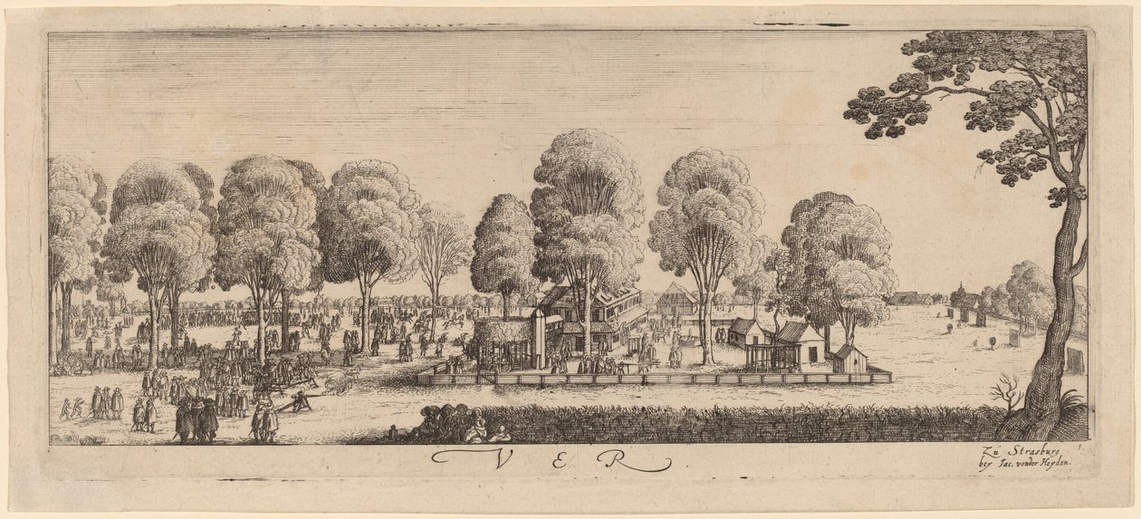 Frühling: Der Schießstand, ca. 1628-1629 von Wenceslaus Hollar