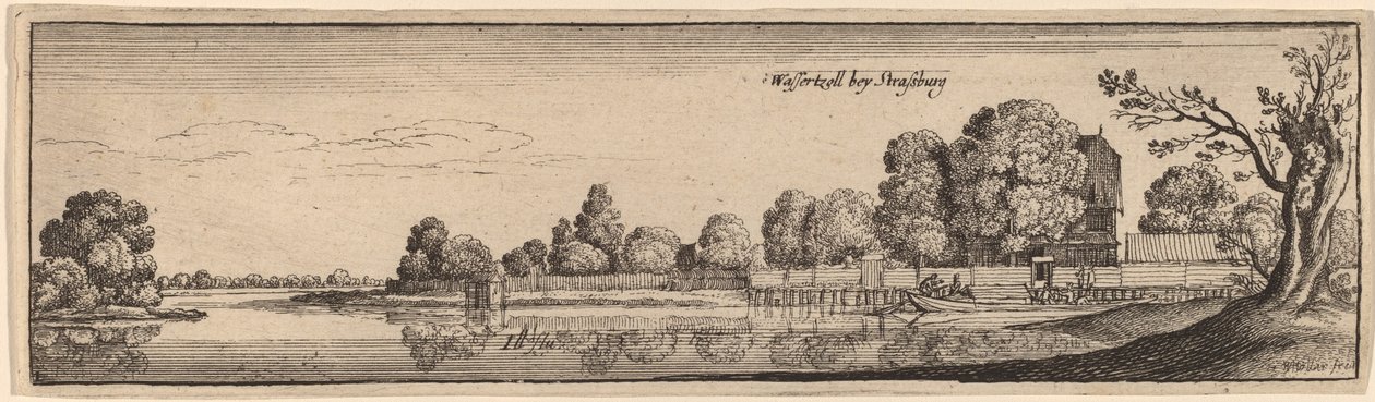 Straßburg: Ein Zollhaus von Wenceslaus Hollar