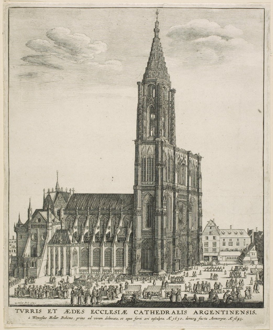 Straßburger Münster von Wenceslaus Hollar