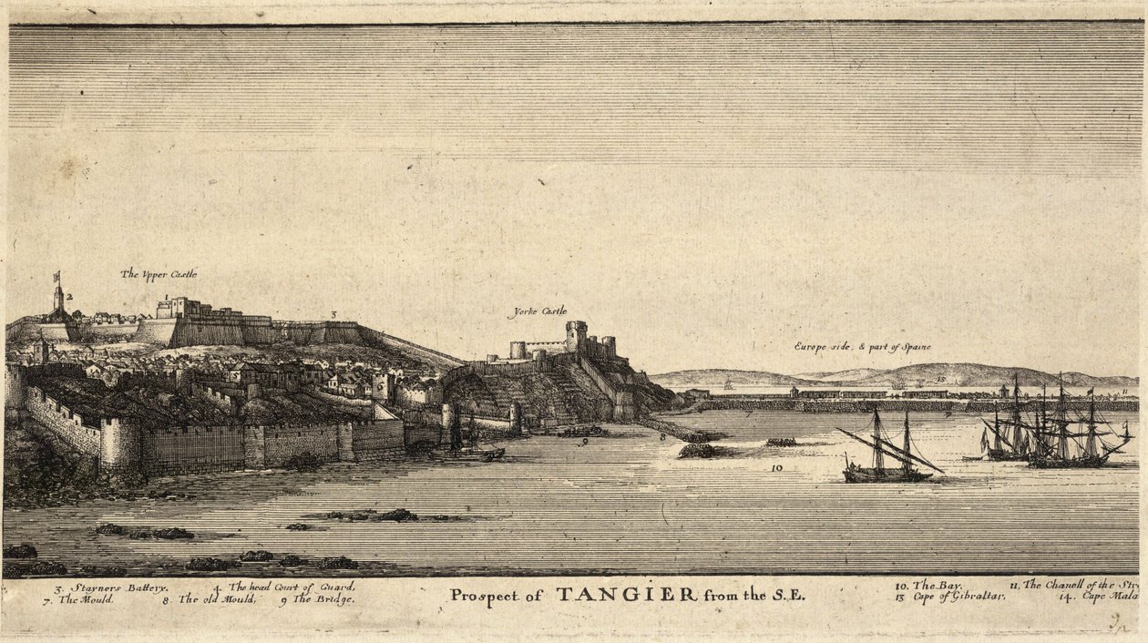 Tanger von Südosten (Zustand 2) von Wenceslaus Hollar