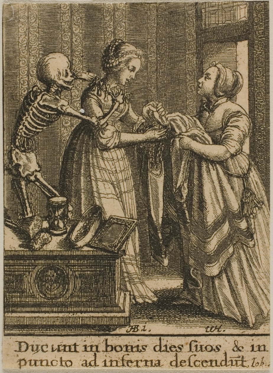 Die Braut und der Tod von Wenceslaus Hollar