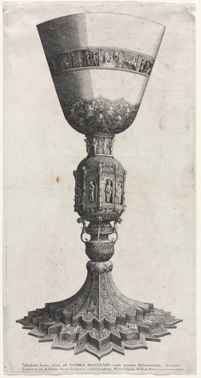 Der große Kelch mit Figuren verziert von Wenceslaus Hollar