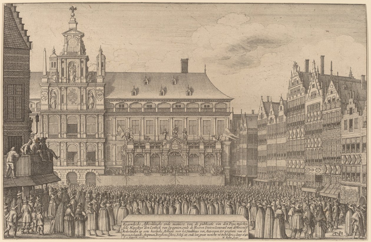 Der Frieden von Münster von Wenceslaus Hollar