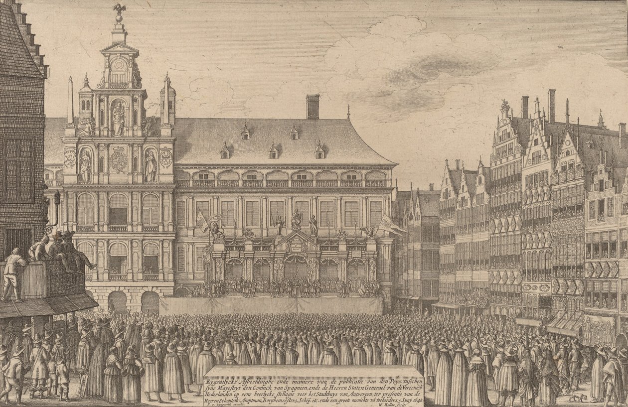 Der Frieden von Münster von Wenceslaus Hollar
