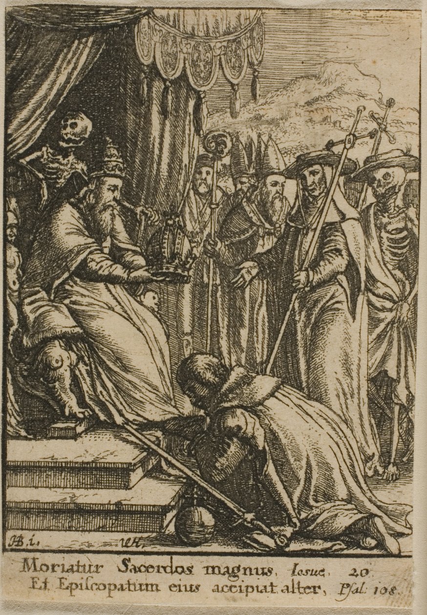 Der Papst und der Tod von Wenceslaus Hollar
