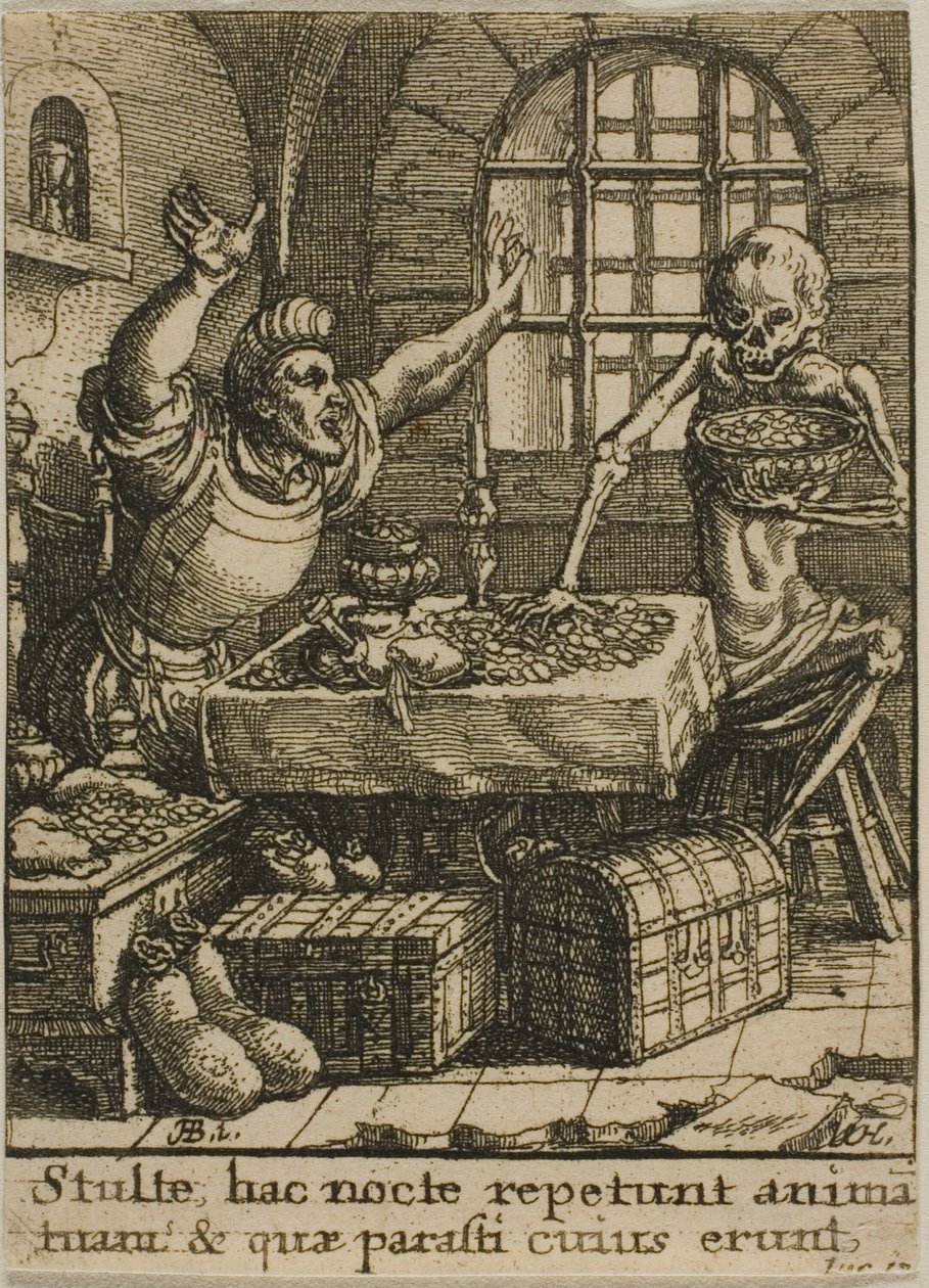 Der reiche Mann und der Tod von Wenceslaus Hollar
