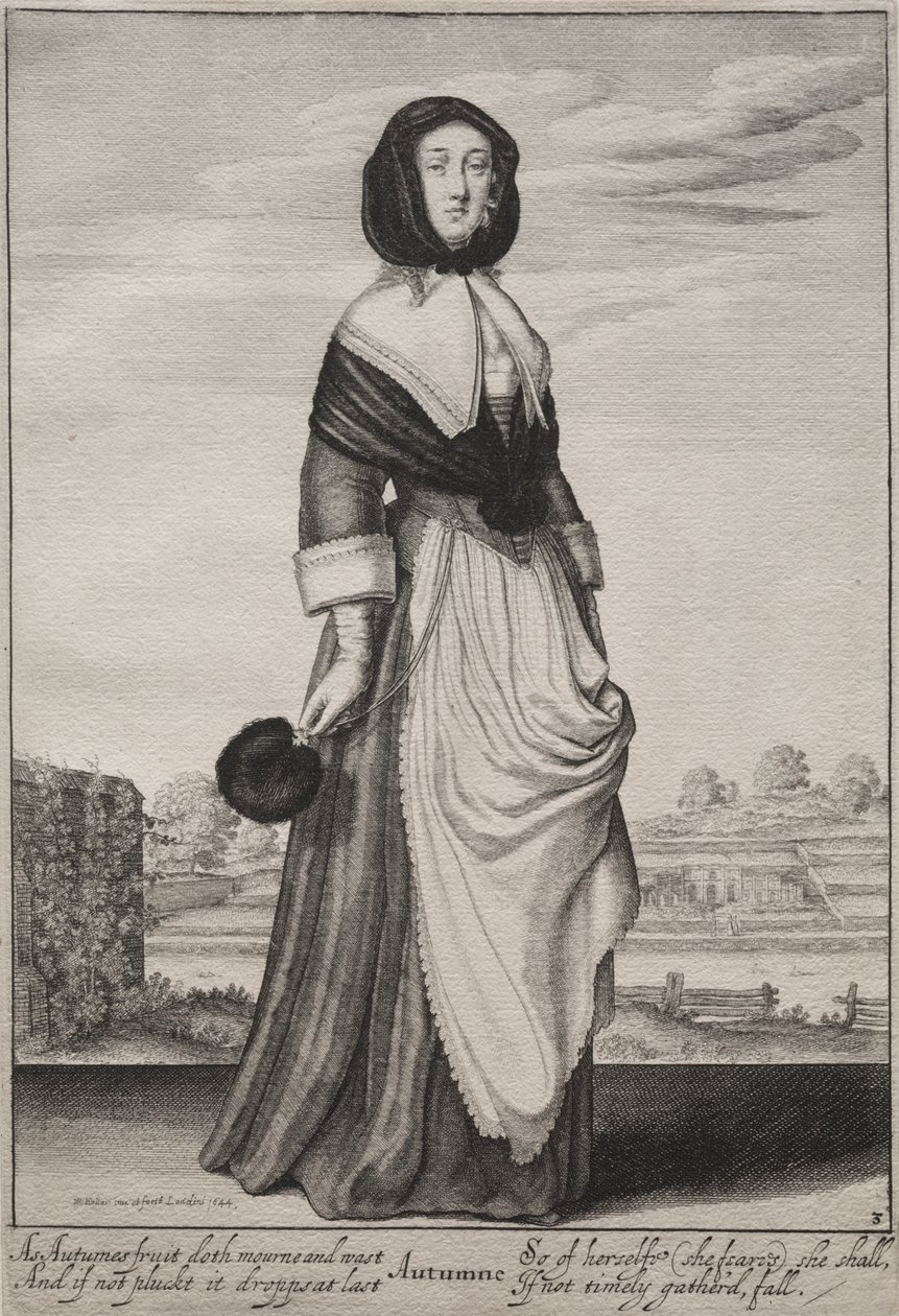 Die Jahreszeiten: Herbst von Wenceslaus Hollar