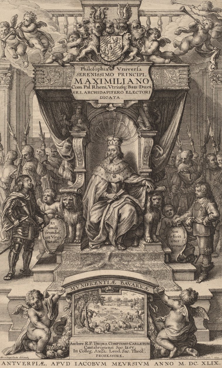 Titelseite zu Philosophia Universia von Wenceslaus Hollar