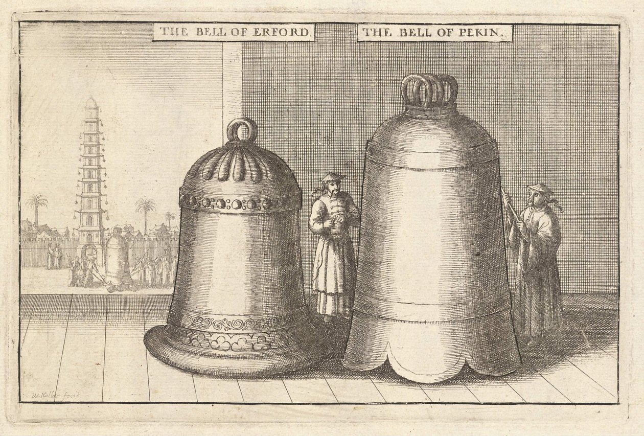 Zwei Glocken von Wenceslaus Hollar