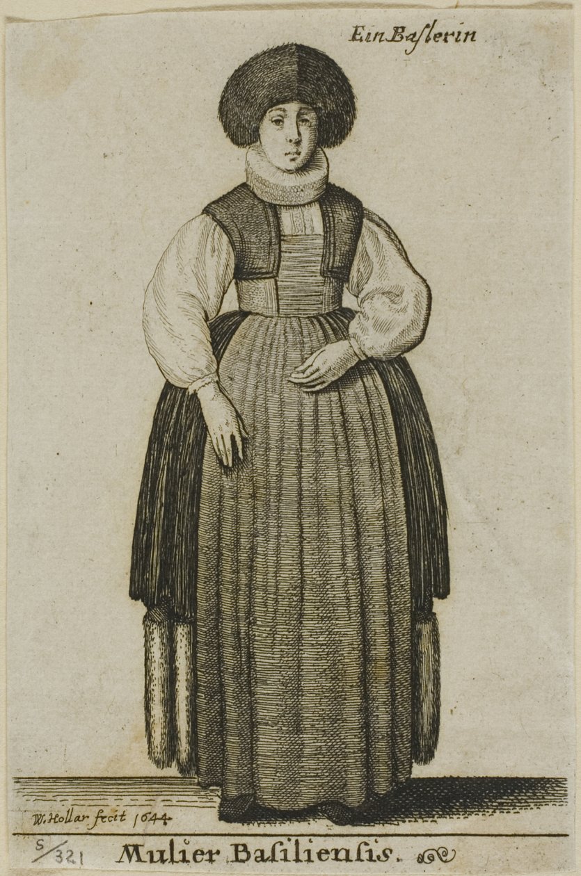 Frau aus Basel von Wenceslaus Hollar