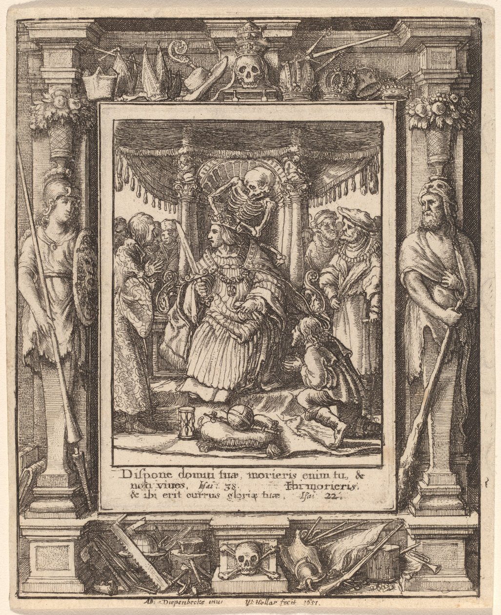 Kaiser von Wenceslaus Hollar after Hans Holbein the Younger after Abraham van Diepenbeeck