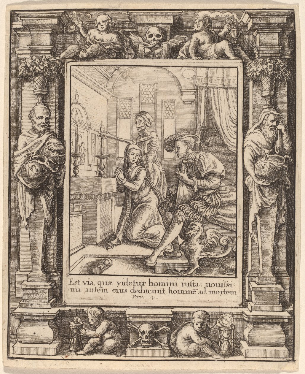 Nonne von Wenceslaus Hollar after Hans Holbein the Younger after Abraham van Diepenbeeck