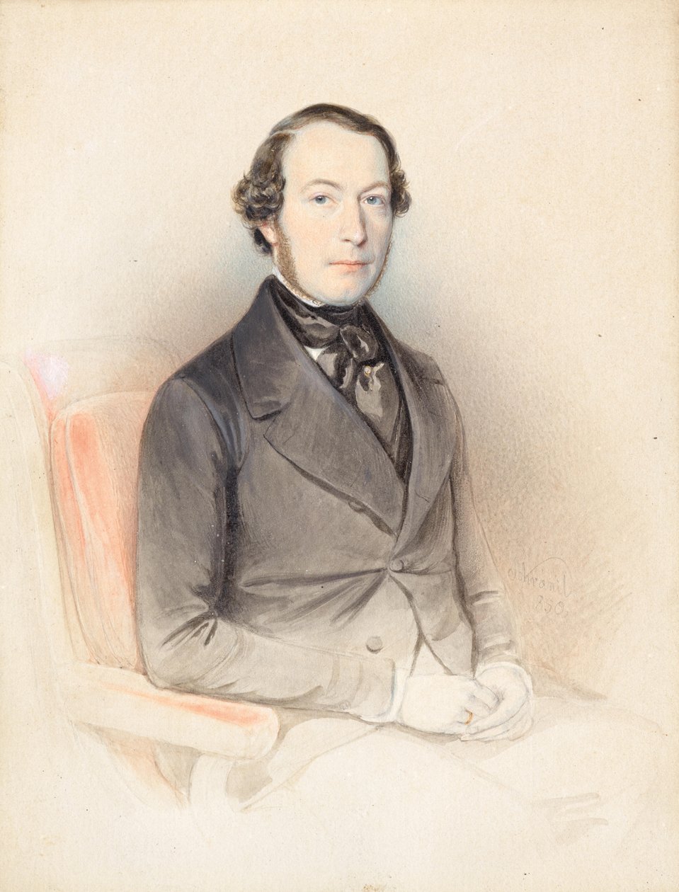 Herrenportrait von Wenzel Schránil