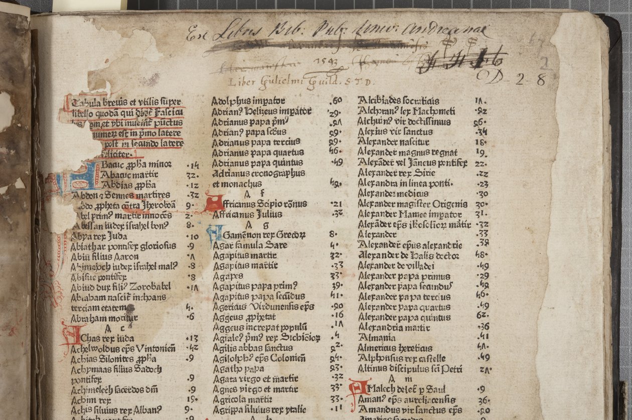 Fol 2 recto, Fasciculus Temporum von Werner Rolevinck