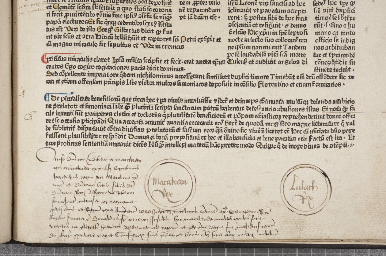 Fol 54 recto, Detail, Fasciculus Temporum von Werner Rolevinck