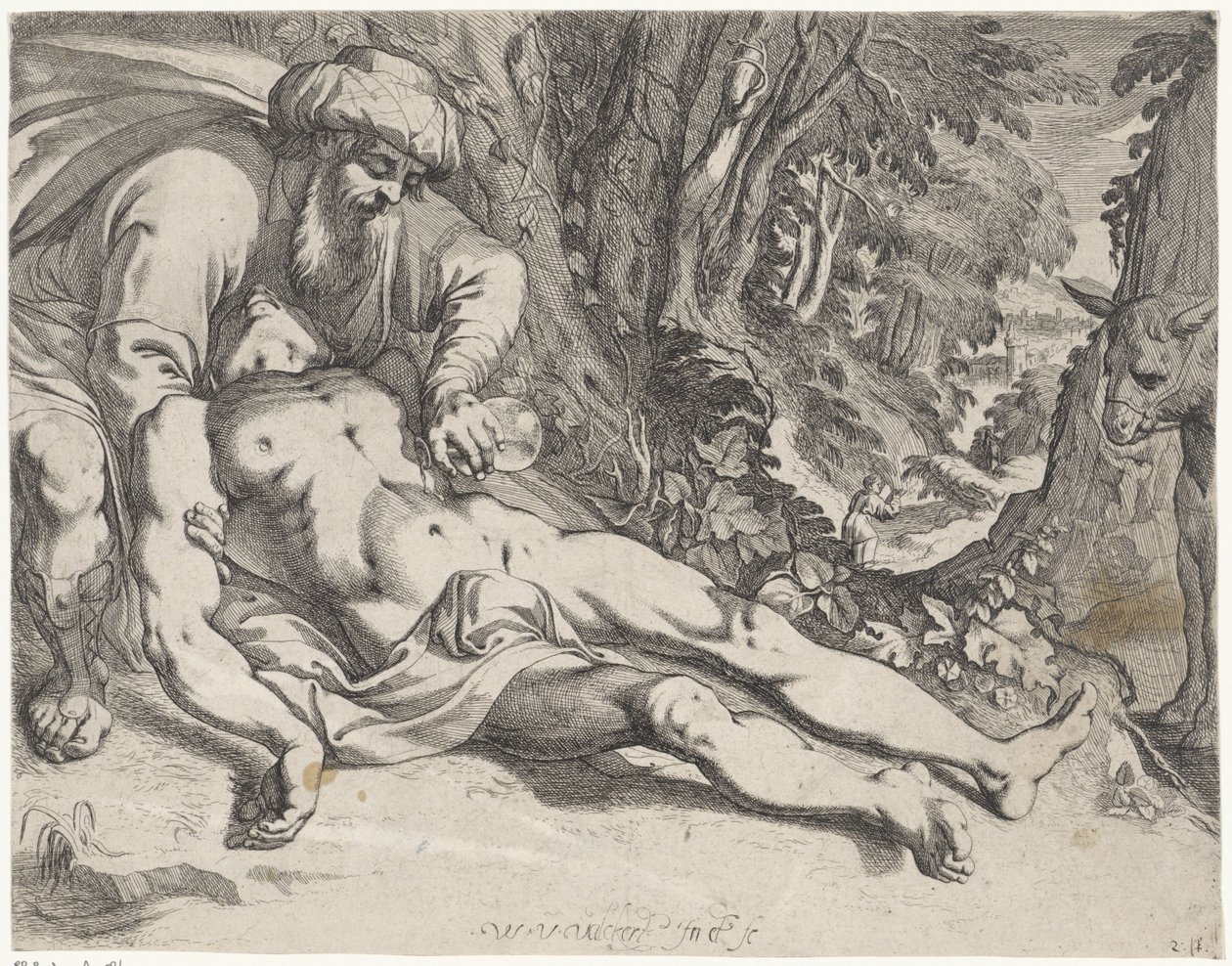 Der barmherzige Samariter von Werner van den Valckert