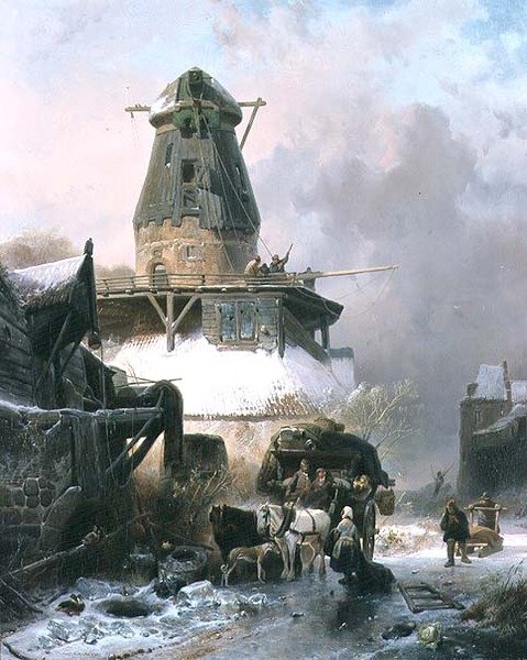 Die alte Mühle von Wijnand Joseph Nuyen