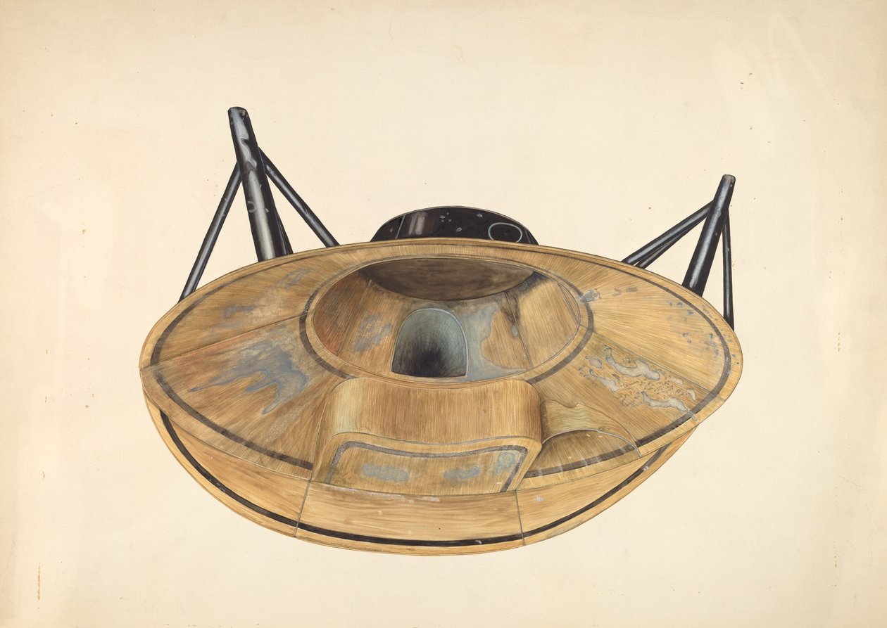 Runde Zinnbadewanne, ca. 1938 von Wilbur M Rice