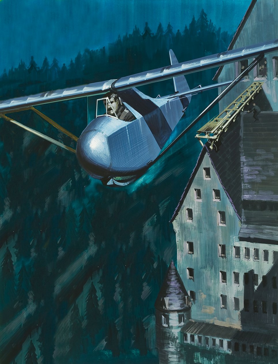 Gleiterflucht aus der Burg Colditz von Wilf (20th century) Hardy