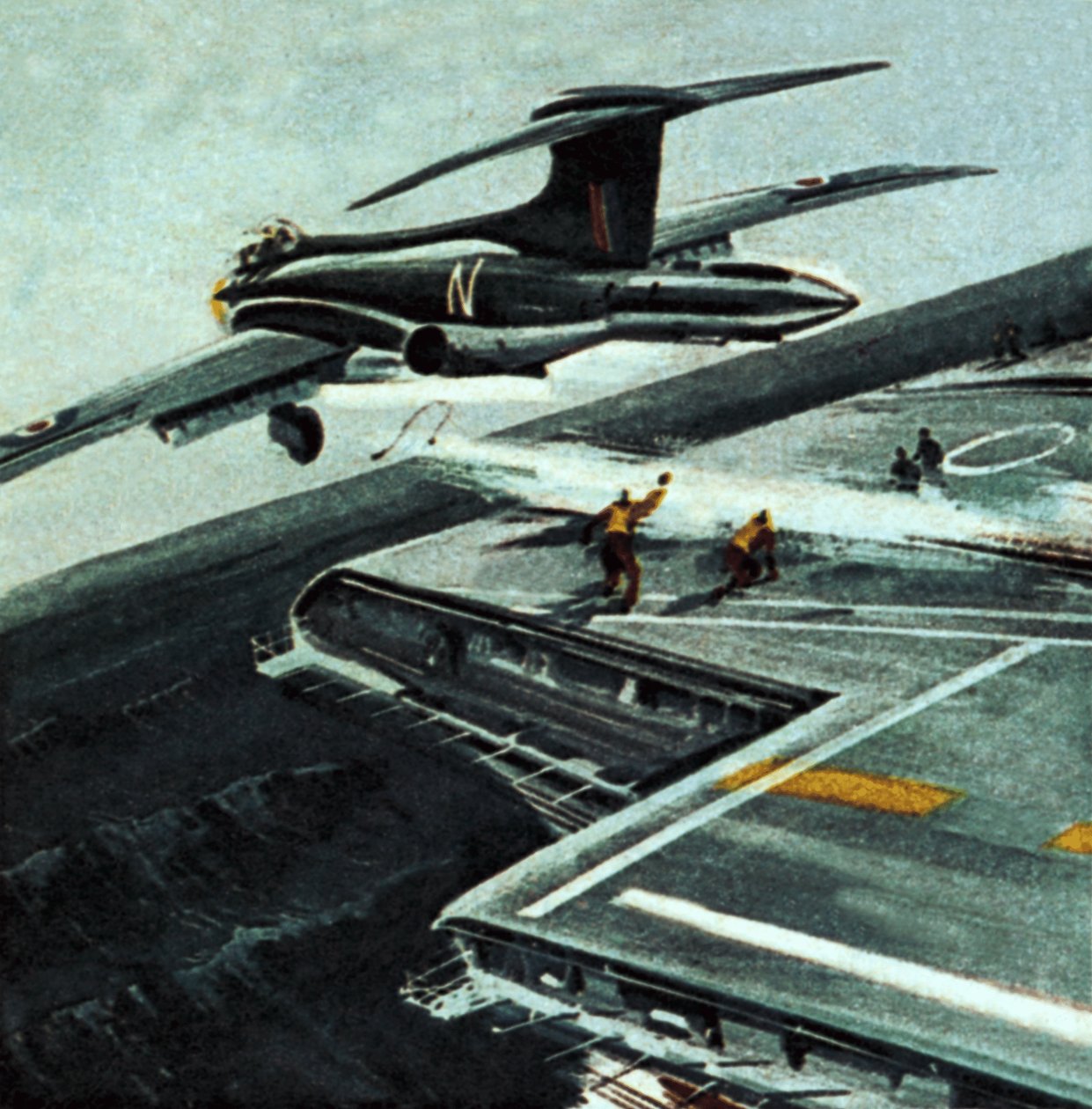 Jet und Flugzeugträger von Wilf (20th century) Hardy