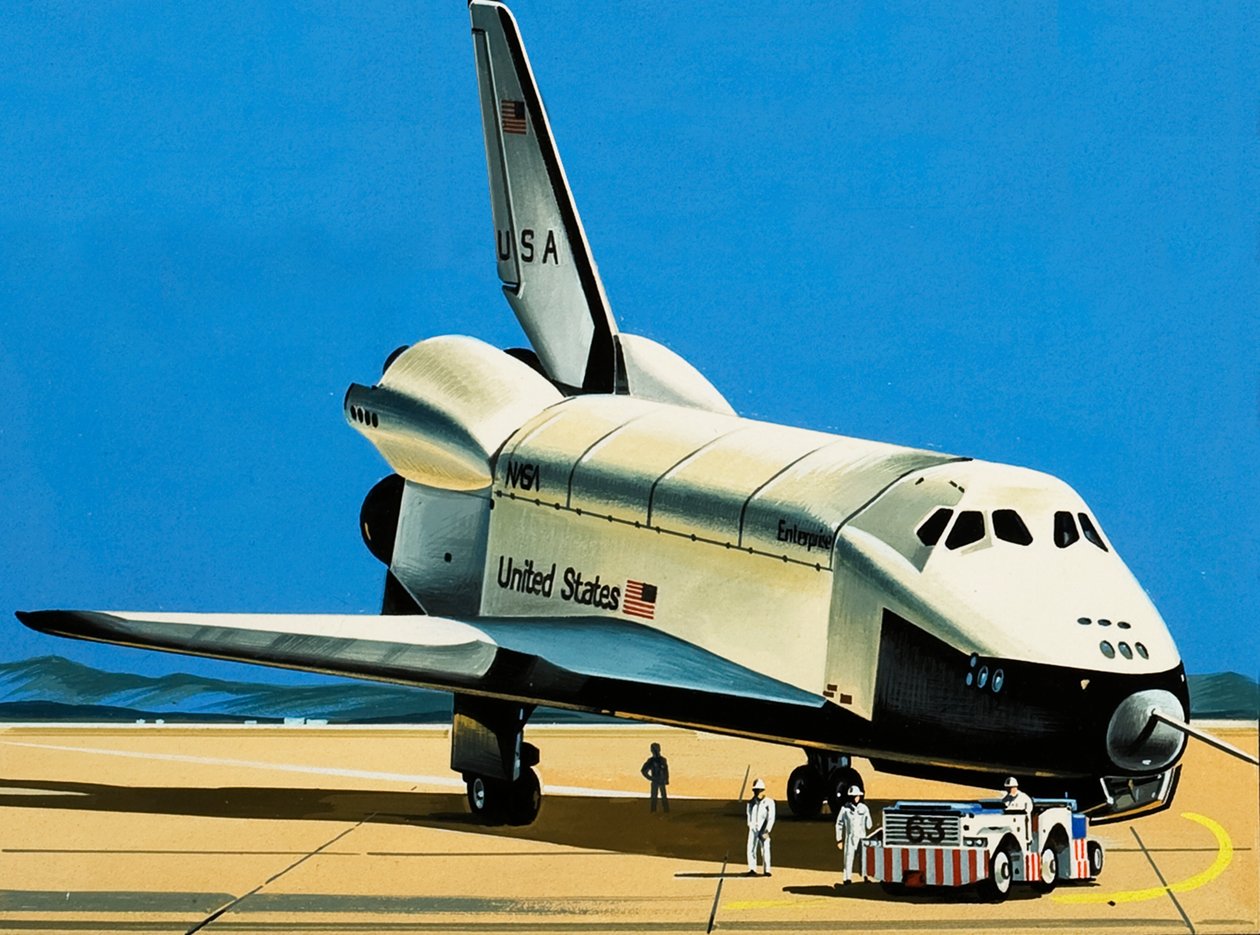 Das Space Shuttle von Wilf (20th century) Hardy