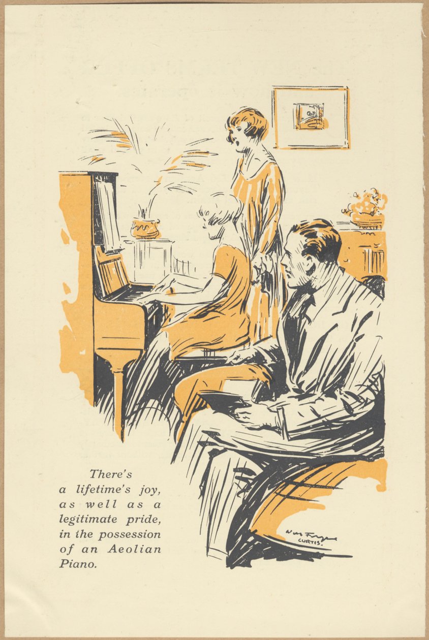 Aeolian Company Pianolas, 1920er Jahre von Wilfred Fryer, Curtis Advertising Agency