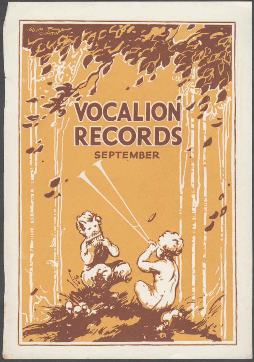 Vocalion Records Bulletin von Wilfred Fryer, Curtis Advertising Agency
