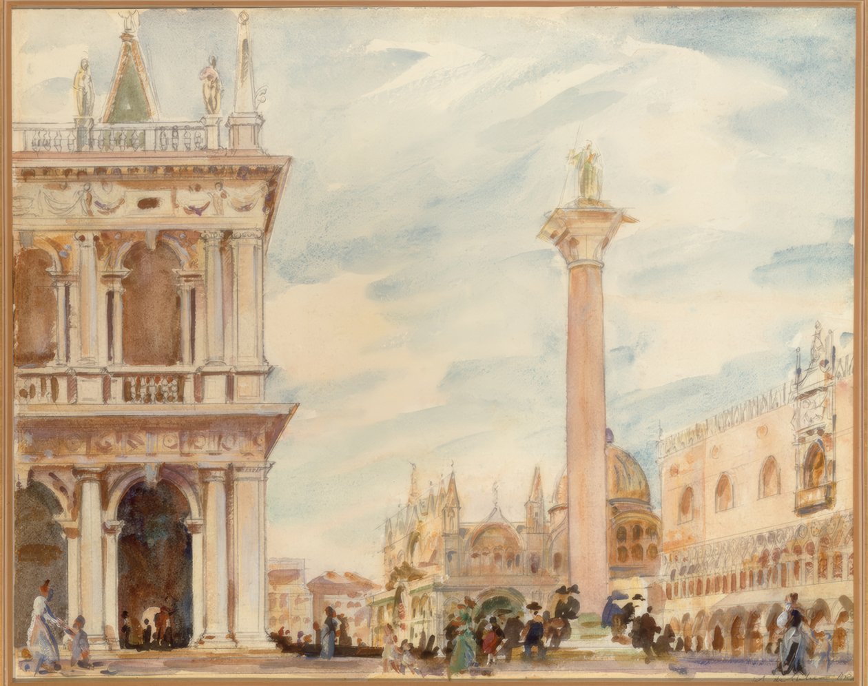 Die Piazzetta, Venedig von Wilfrid de Glehn