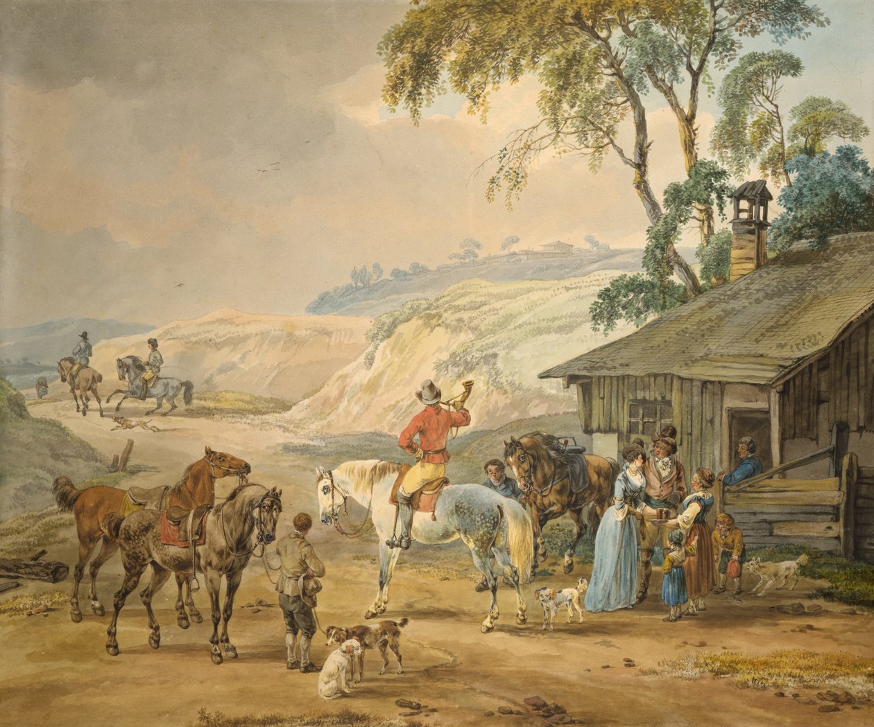 Jagdgesellschaft von Wilhelm Alexander Kobell
