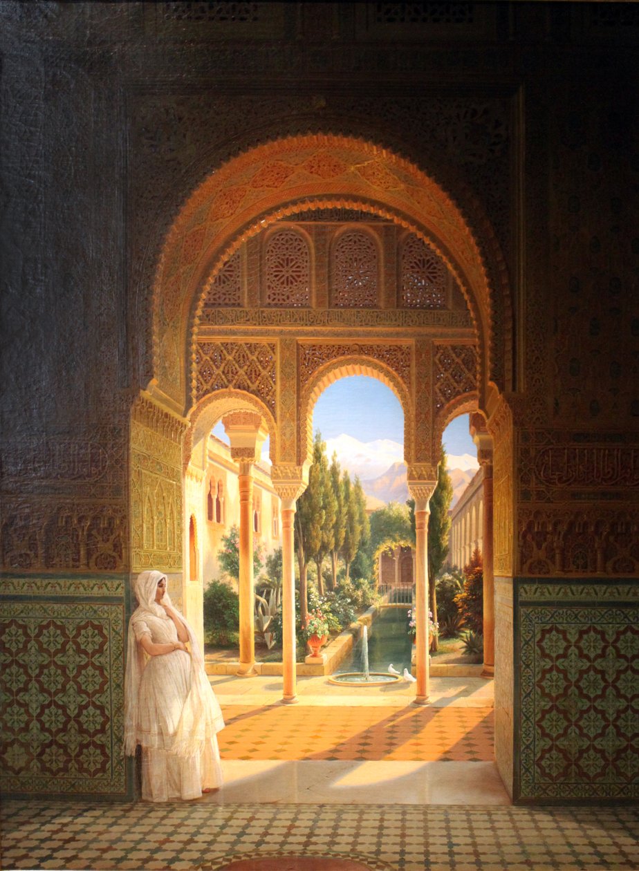 Palacio del Generalife und Patio de la Acequia nahe der Alhambra in Granada von Wilhelm Meyer