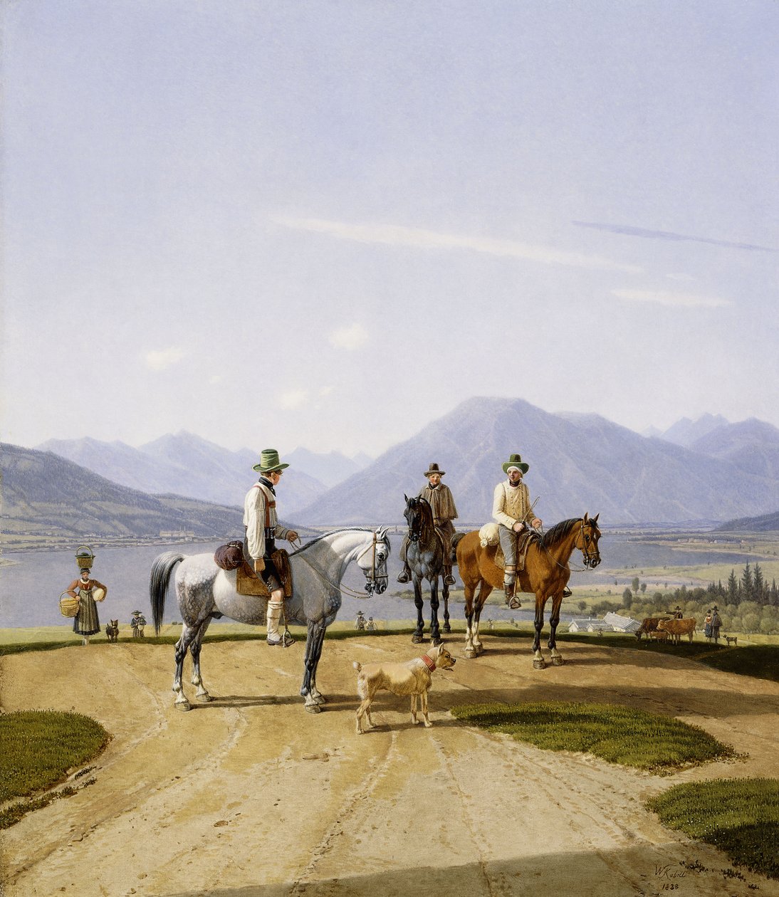 Reiter am Tegernsee von Wilhelm Alexander Kobell