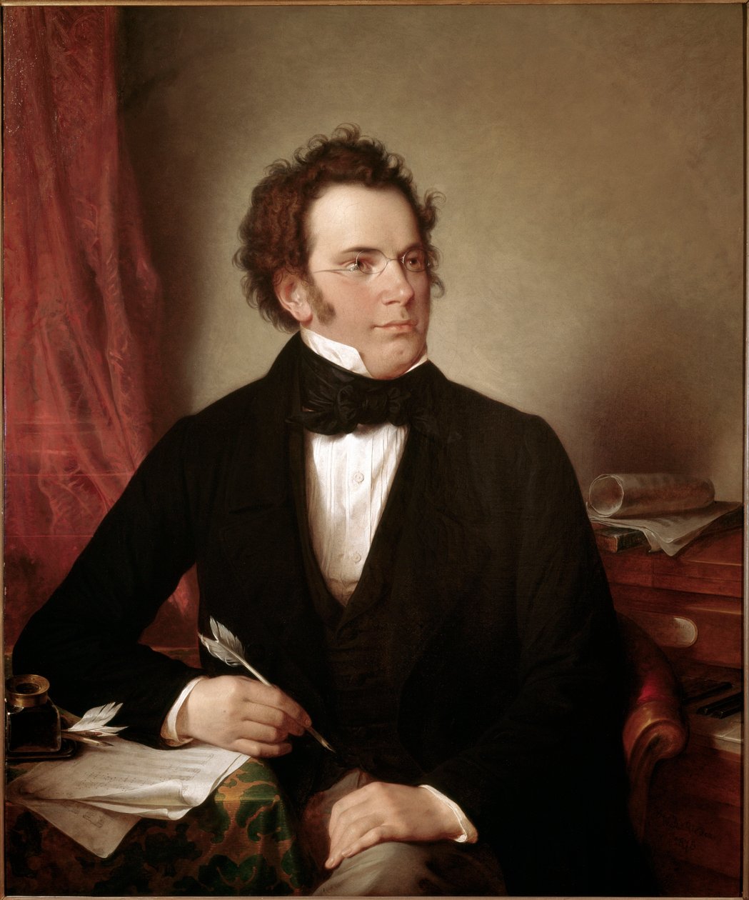 Porträt von Franz Peter Schubert von Wilhelm August Rieder