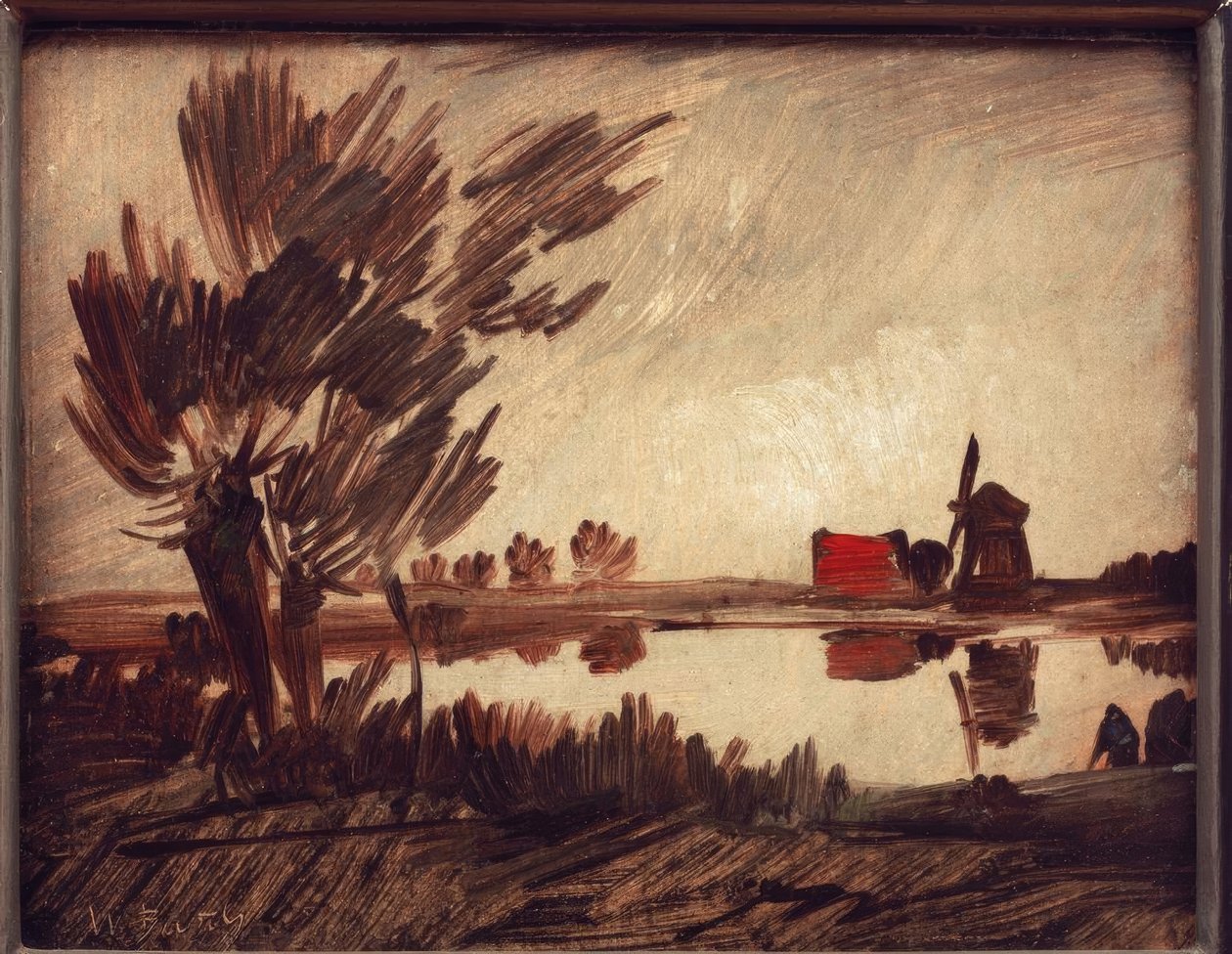 Mühle am Teich von Wilhelm Busch