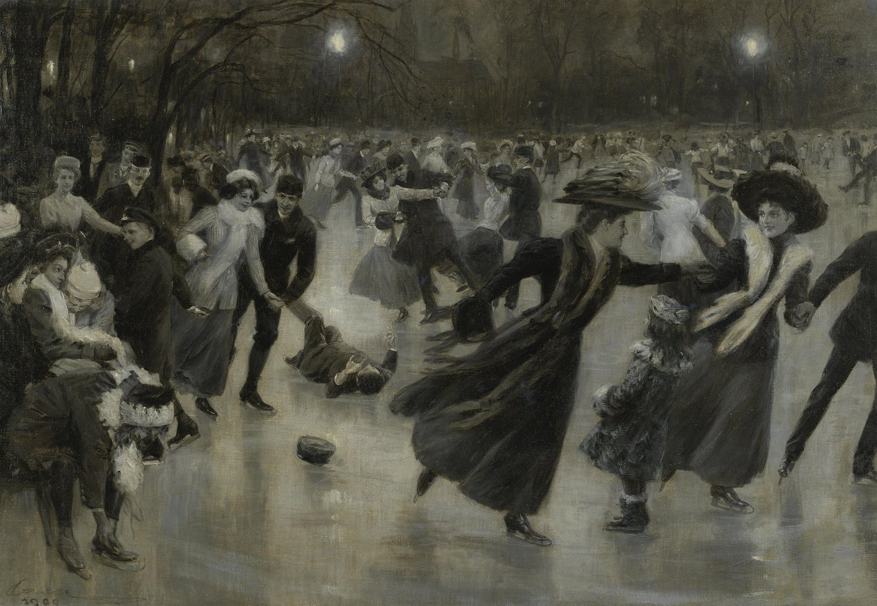 Party auf dem Eis, 1909 von Wilhelm Gause