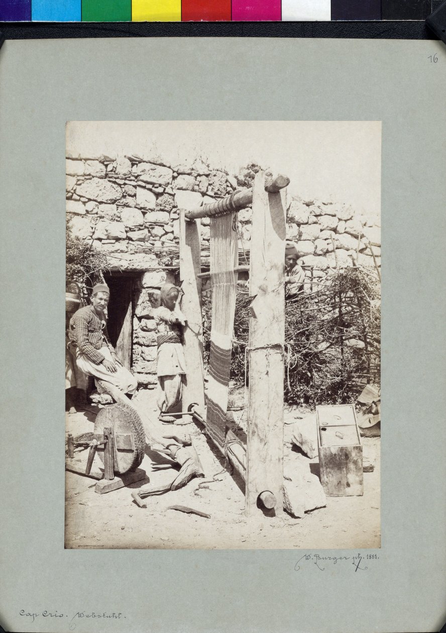 Webstuhl in Knidos am Kap Krio von Wilhelm J. Burger