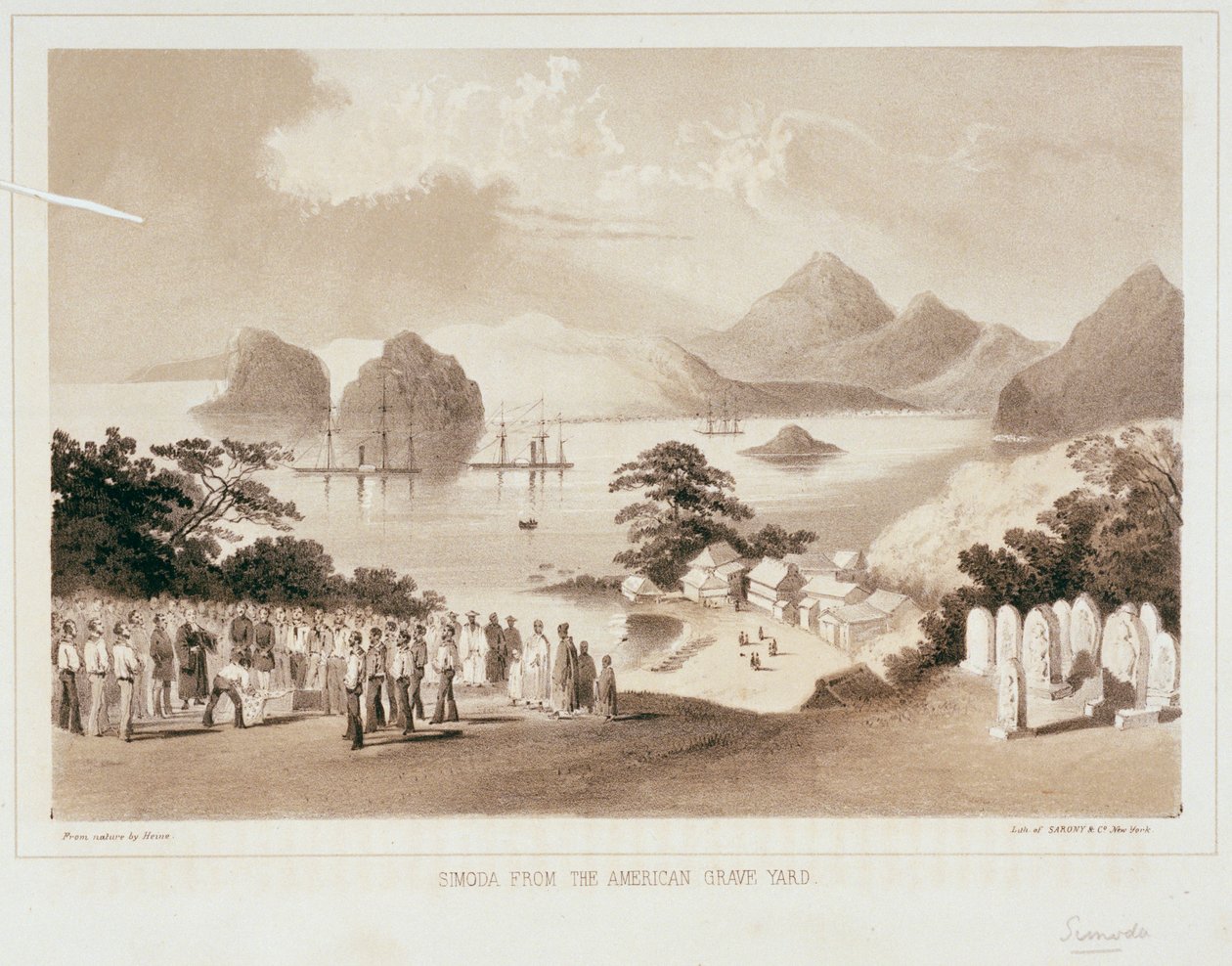 Simoda vom amerikanischen Friedhof von Wilhelm Joseph Heine