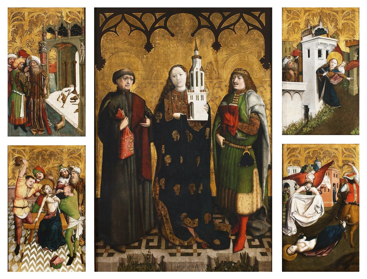 Altarbild der heiligen Barbara von Wilhelm Kalteysen
