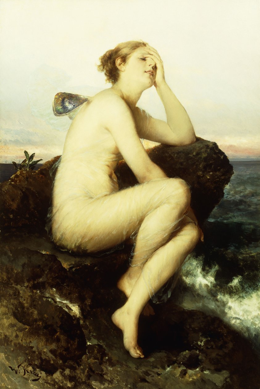 Eine Nymphe am Meer von Wilhelm Kray