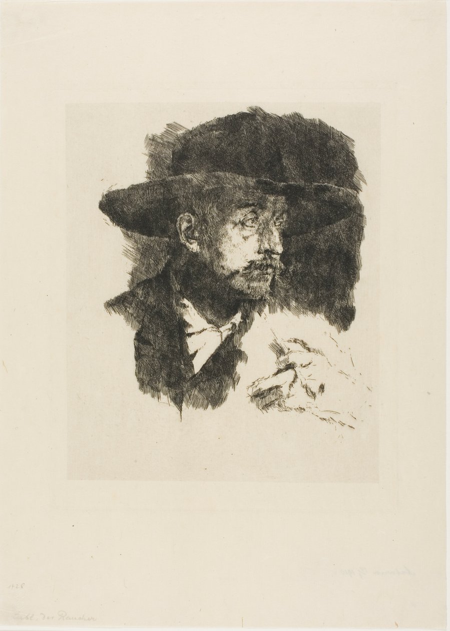Der Raucher von Wilhelm Maria Hubertus Leibl