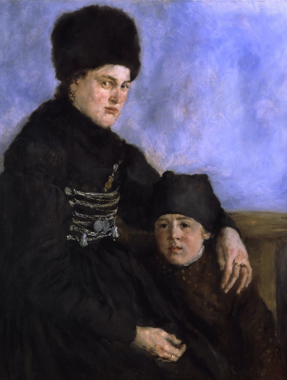 Dachauer Frau mit Kind, 1873-1874 von Wilhelm Maria Hubertus Leibl