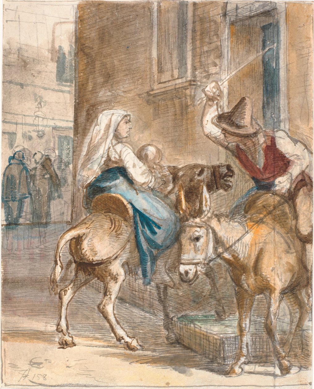 Der widerspenstige Esel von Wilhelm Marstrand